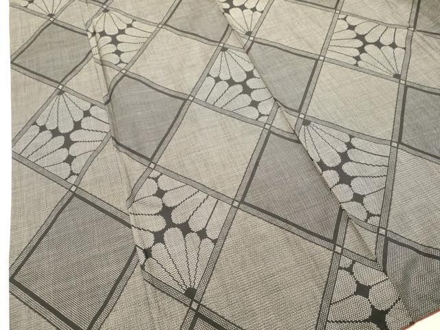 平和屋着物○本場大島紬 7マルキ 150亀甲 花菱文 正絹 逸品 DAAS2349tw  