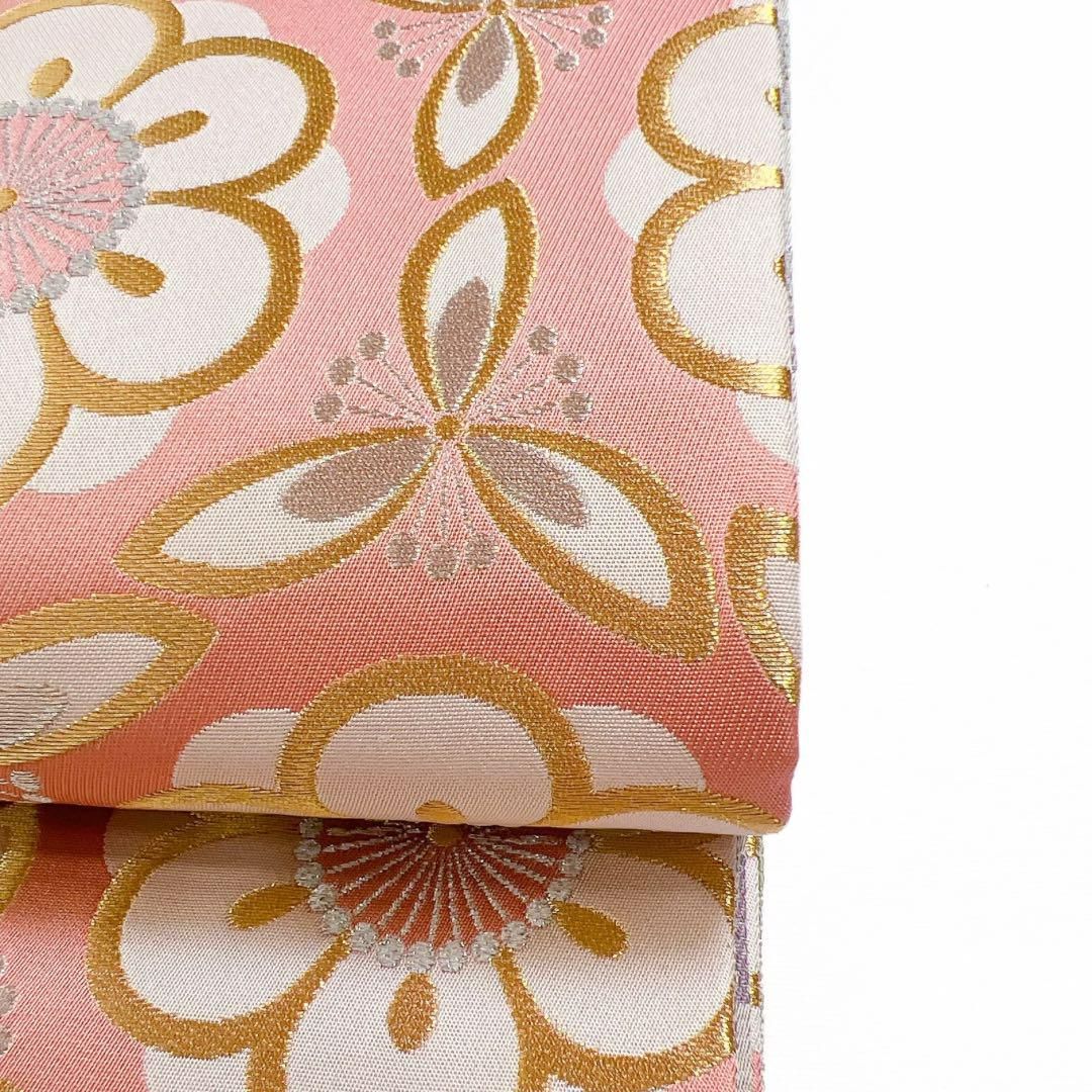 未着用 袋帯 リバーシブル 八重桜 八重梅 金糸 銀糸 着物 065w d 未着用 袋帯 リバーシブル 八重桜 八重梅 金糸 銀糸 着物 065w d
