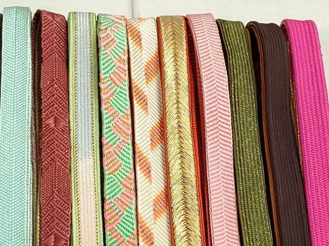 平和屋着物○和装小物 帯締め20本 高麗組 奈良組 金銀糸 逸品  