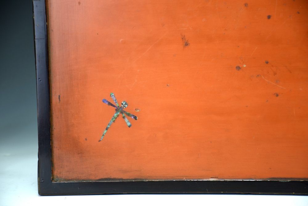 螺鈿八足春日卓 古