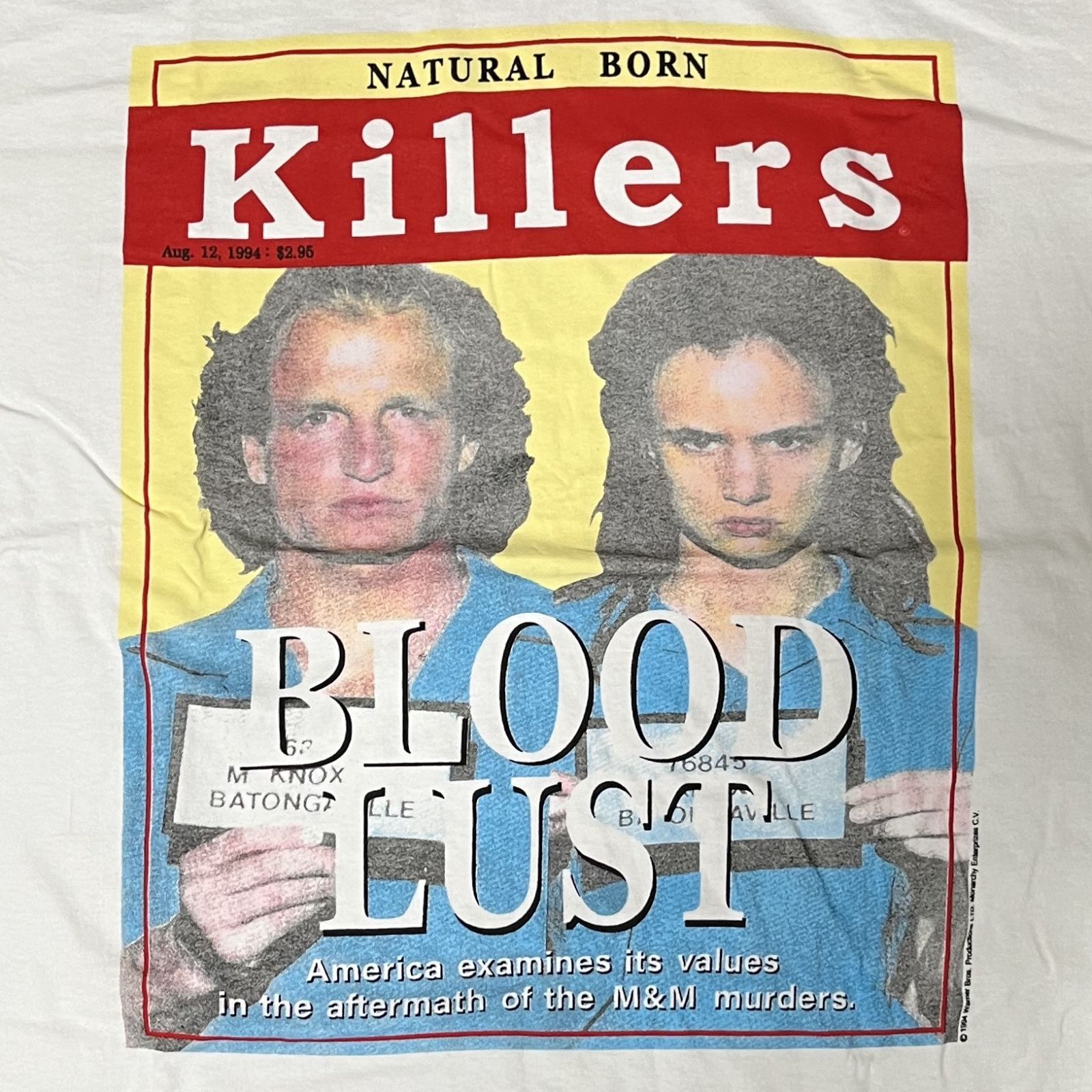 NATURAL BORN KILLERS / ナチュラルボーンキラーズ　Tシャツ　映画Tシャツ　ムービーTシャツ