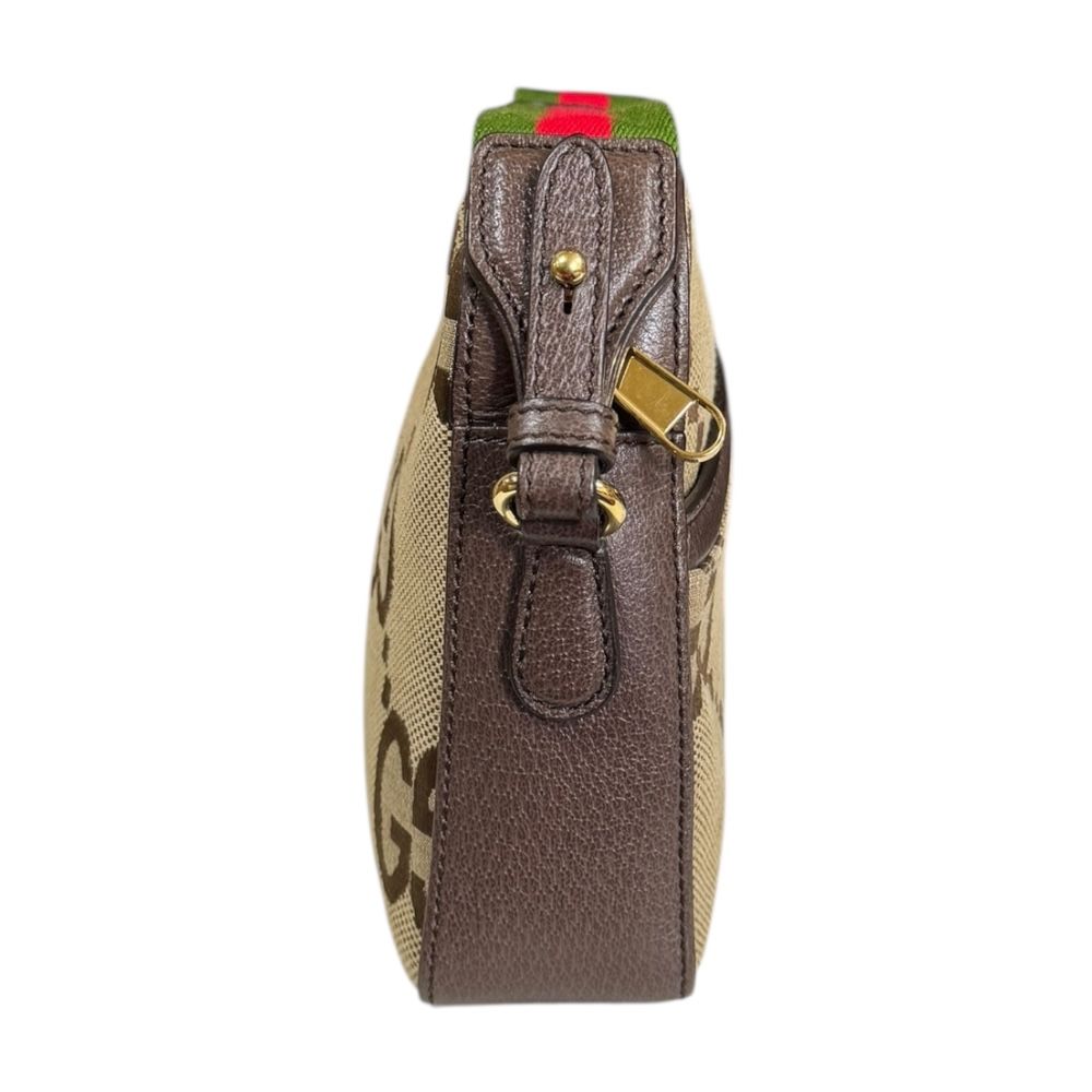 グッチ ジャンボGG ショルダーバッグ レザー 675891 ベージュ レディース GUCCI  中古 GUCCI（グッチ） ジャンボGG ショルダーバッグ レザー 675891 ベージュ