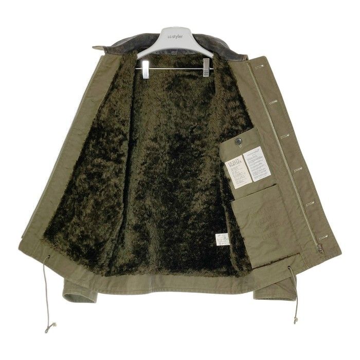 ☆WACKO MARIA ワコマリア N-1 デッキジャケット 襟レザー マリア