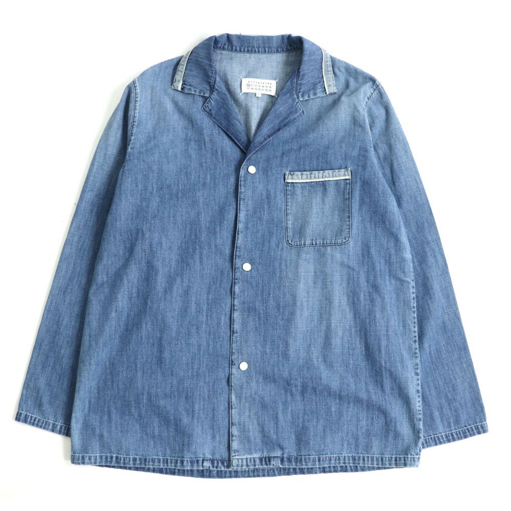 美品□20SS メゾンマルジェラ 10 S50AM0452S30514 デニム パジャマ 