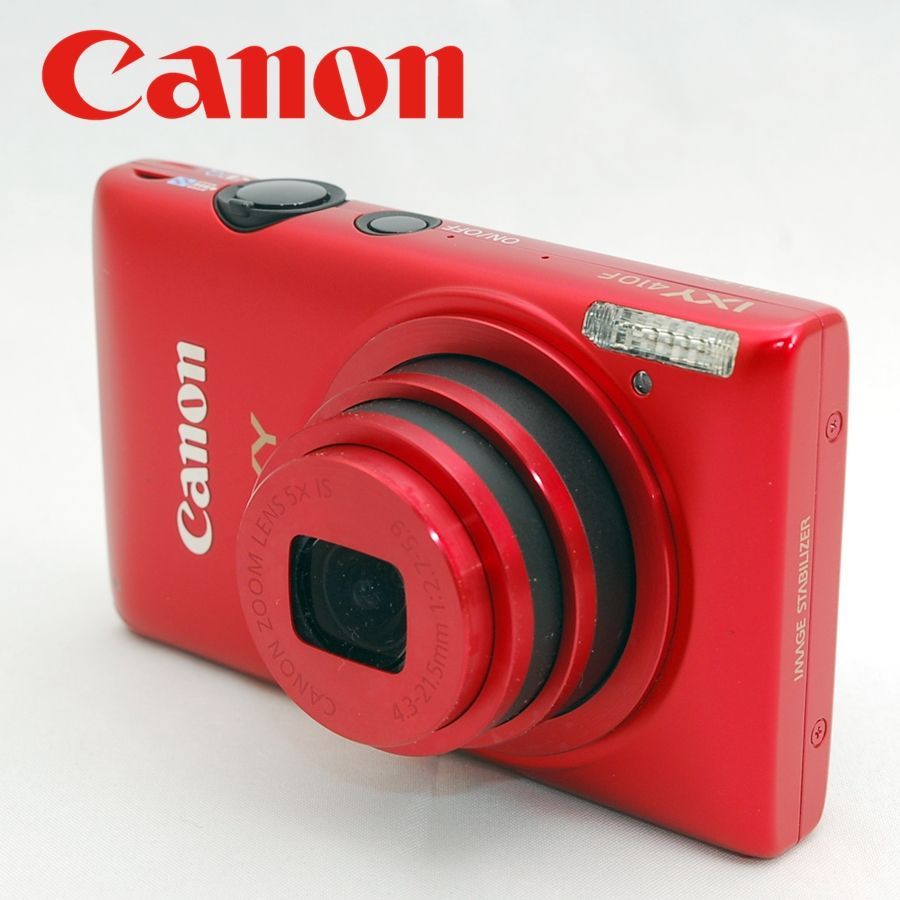 キヤノン Canon IXY 410F レッド 1210万画素 光学5倍ズームレンズ