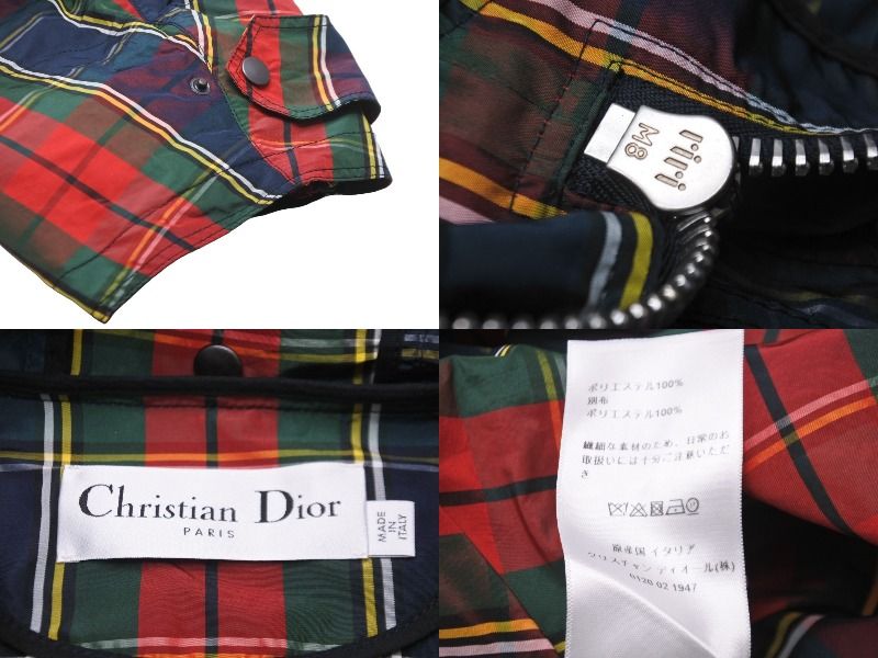 Christian Dior クリスチャンディオール アノラックパーカー タータン