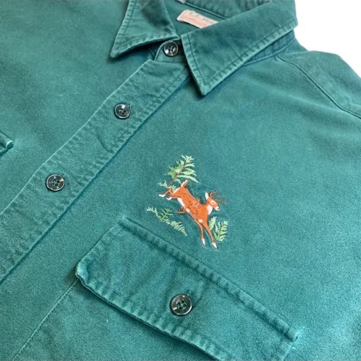 80's~90's L.L.BEAN Chamois Cloth Shirts エルエルビーン