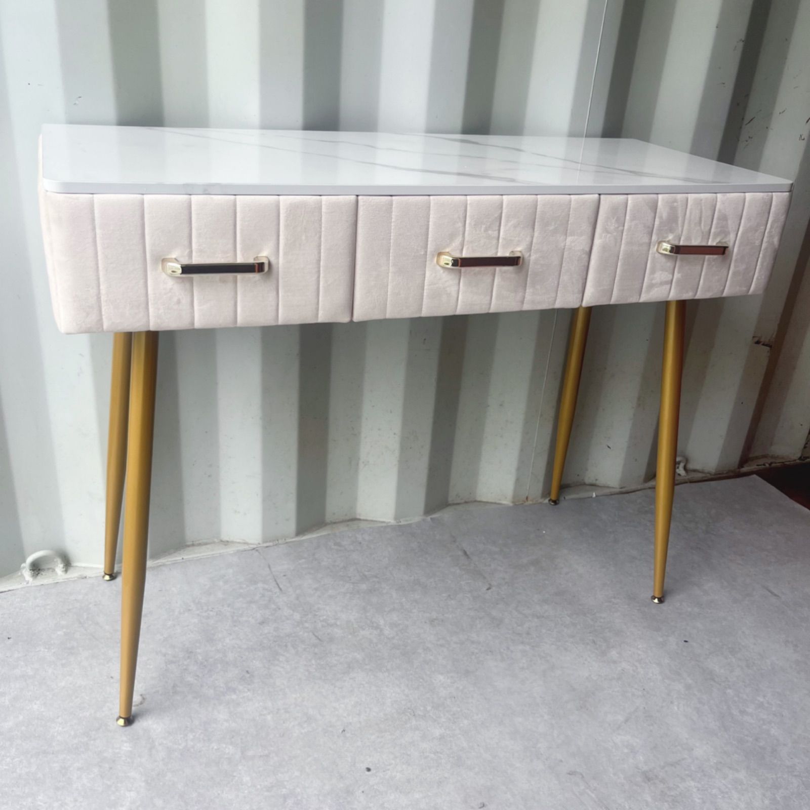 取付無料！大理石風天板 ベルベッド おしゃれインテリア姫系ドレッサー