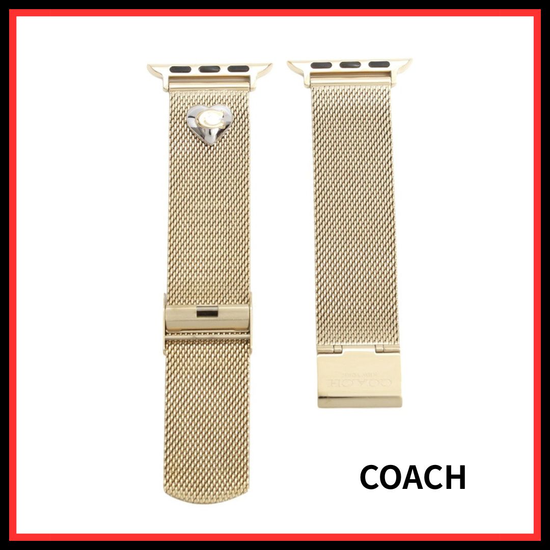コーチ COACH アップルウォッチ Apple Watch バンド 替えベルト 14700255 レディース ゴールド 正規