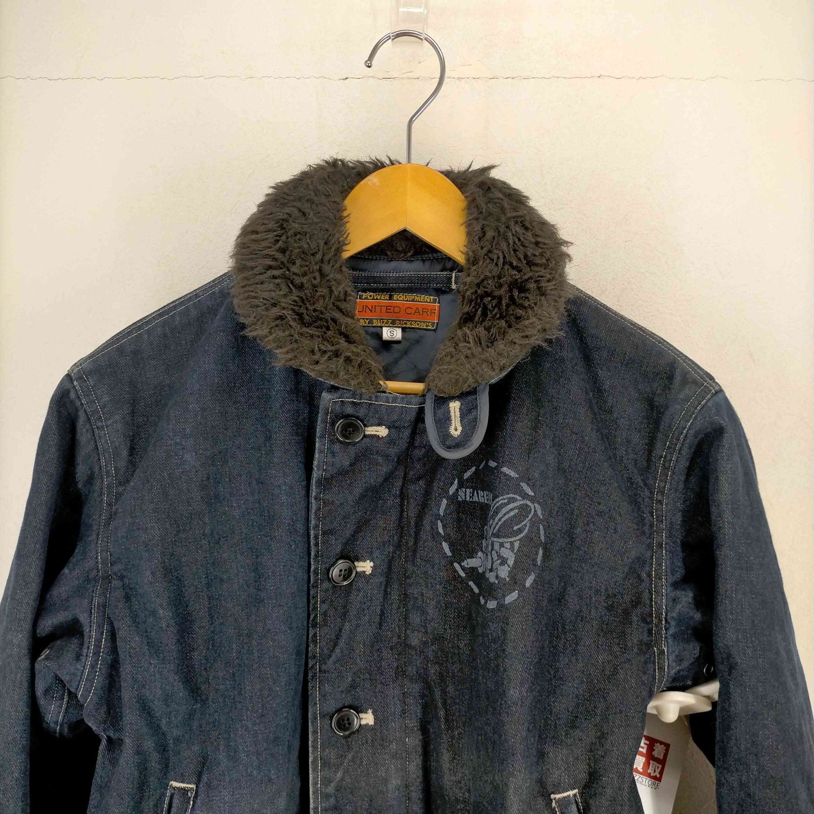 ユナイテッドカーバイバズリクソンズ UNITED CARR by BUZZ RICKSONS N-1 DECK JACKET DENIM メンズ  JPN：S