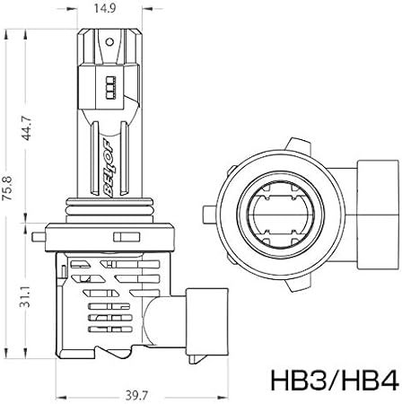 ベロフ (BELLOF) LED 小型 ハロゲン同等サイズ ヘッドライト