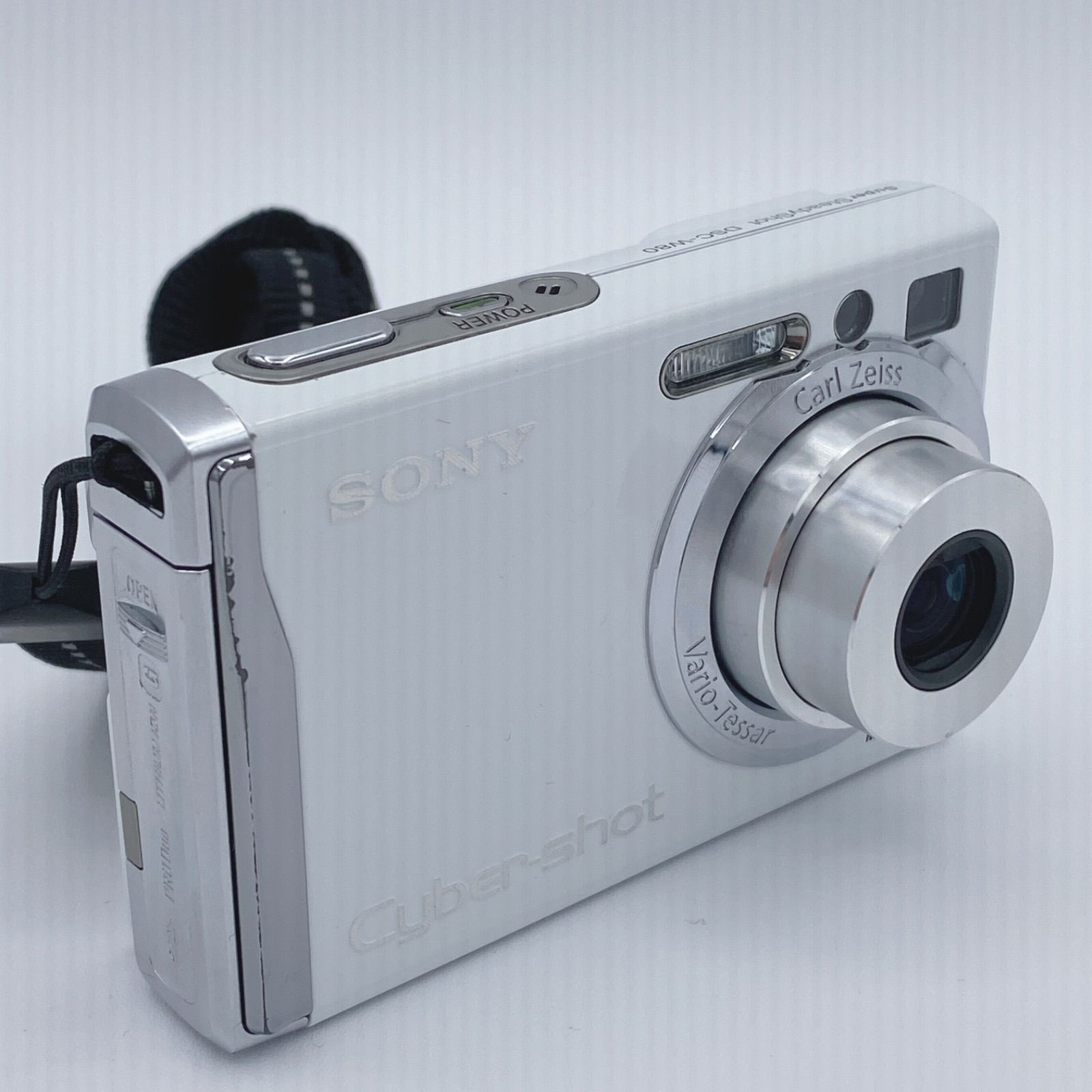 ソニー Cyber-shot DSC-W80 ホワイト コンデジ カメラ 中古 Sony Cyber