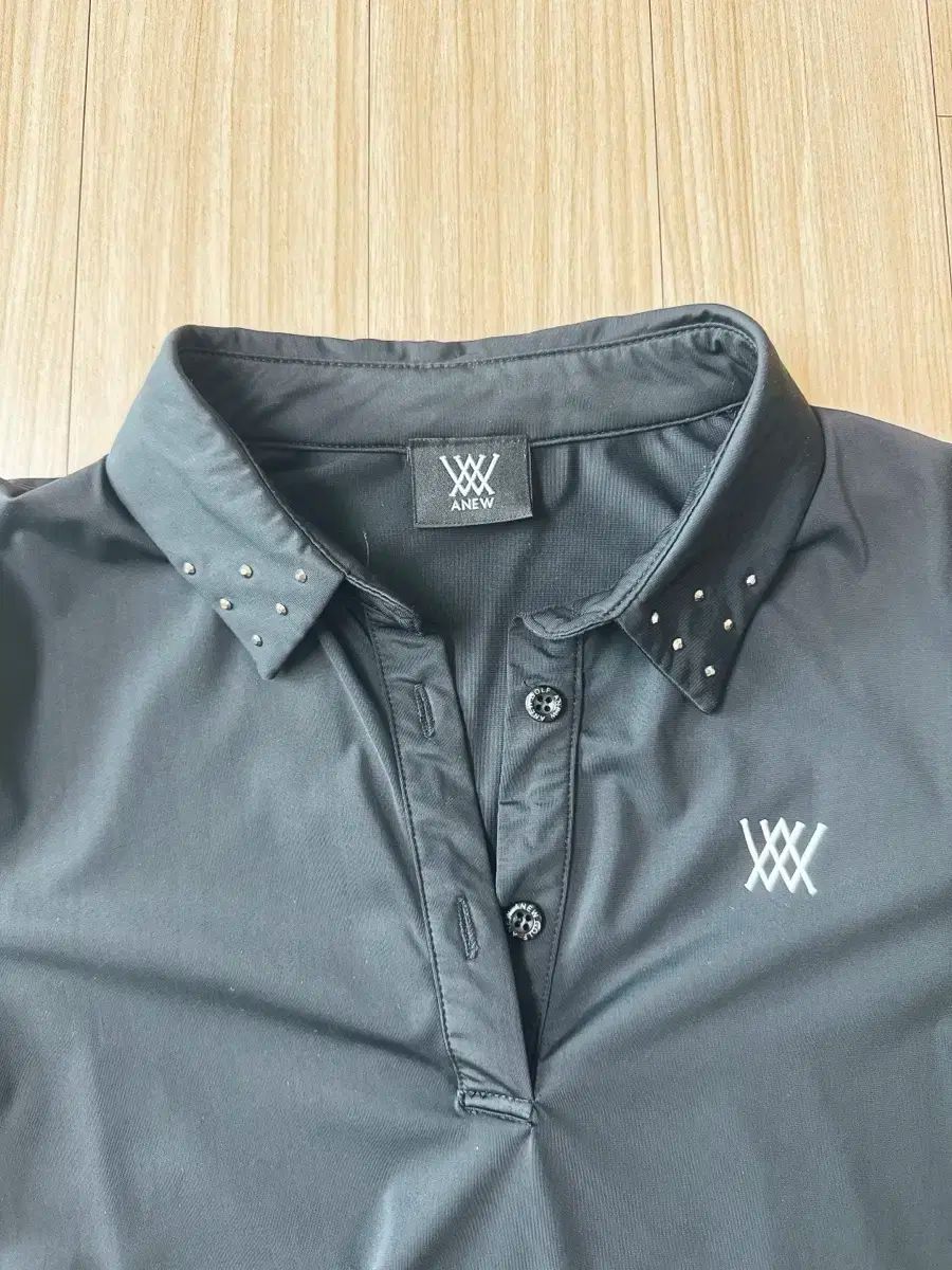 Anew Golf ノースリーブベスト ホワイト/ブラック アニュー Anew Golf