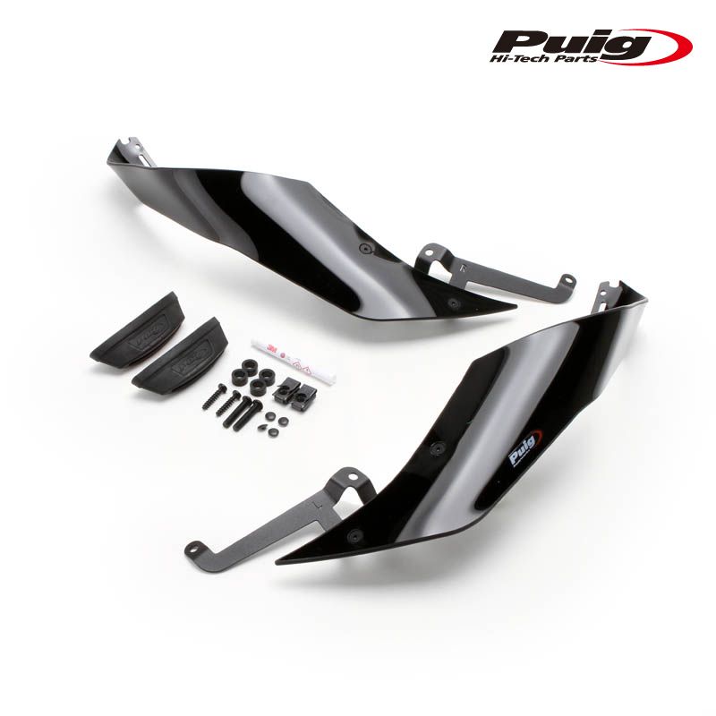 Puig 21223N SIDE SPOILER WINGLET [BLACK] YAMAHA YZF-R7 (22-24) プーチ サイドスポイラー ウイングレット ダウンフォース