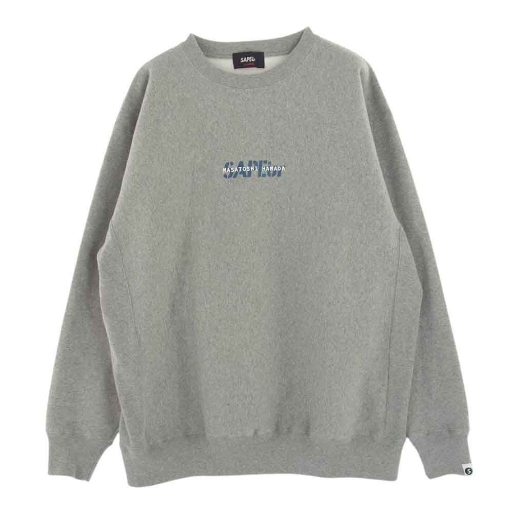 サプール SAPEUR スウェット 22AW × MASATOSHI HAMADA 浜田雅功 CREWNECK SWEAT クルーネック スウェット  グレー系 XL【中古】 - メルカリ