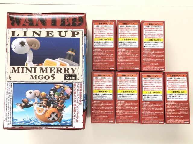 ワールドコレクタブルフィギュア ミニメリー号attack 全8種　開封品 ワンピース ワールドコレクタブルフィギュア ミニメリー号ATTACK!！