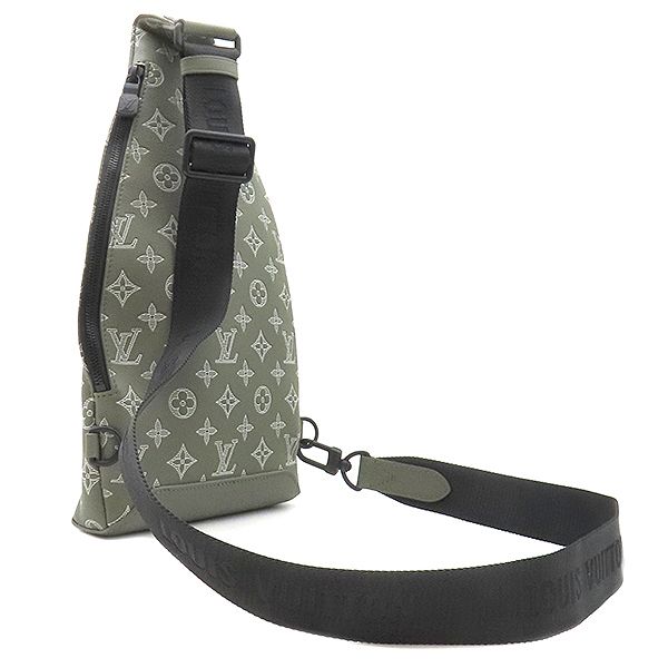 ルイヴィトン LOUIS VUITTON ボディバッグ デュオ スリングバッグ モノグラムシャドウ オリーブ グリーン ブラック金具 カーキ クロスボディ M12486 RFID