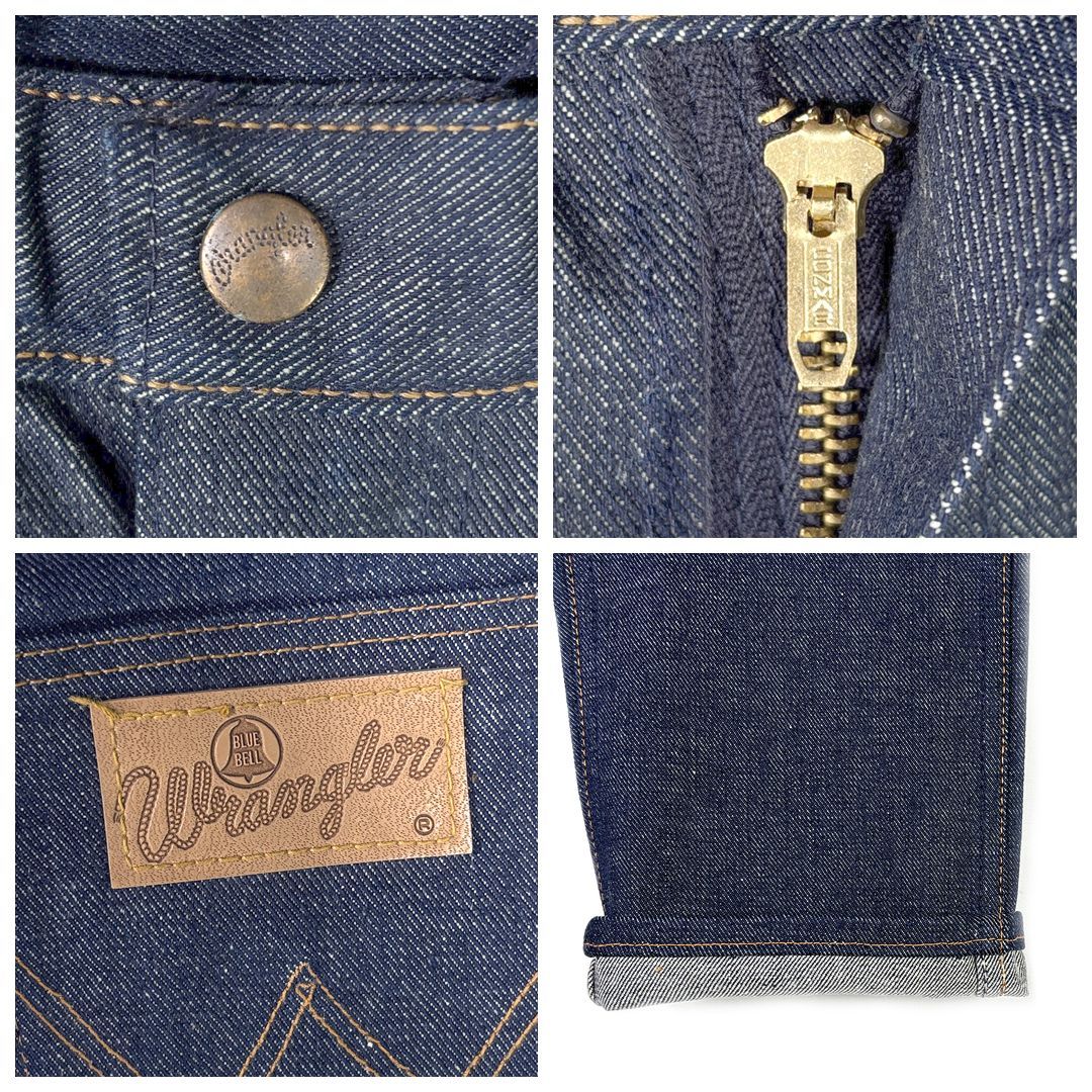 50s ラングラー デッドストック 11BZ 縦ベル ヴィンテージジーンズ デニムパンツ キッズ用 サイズW23相当 古着 STEELWINDOWSANDDOORS_COM