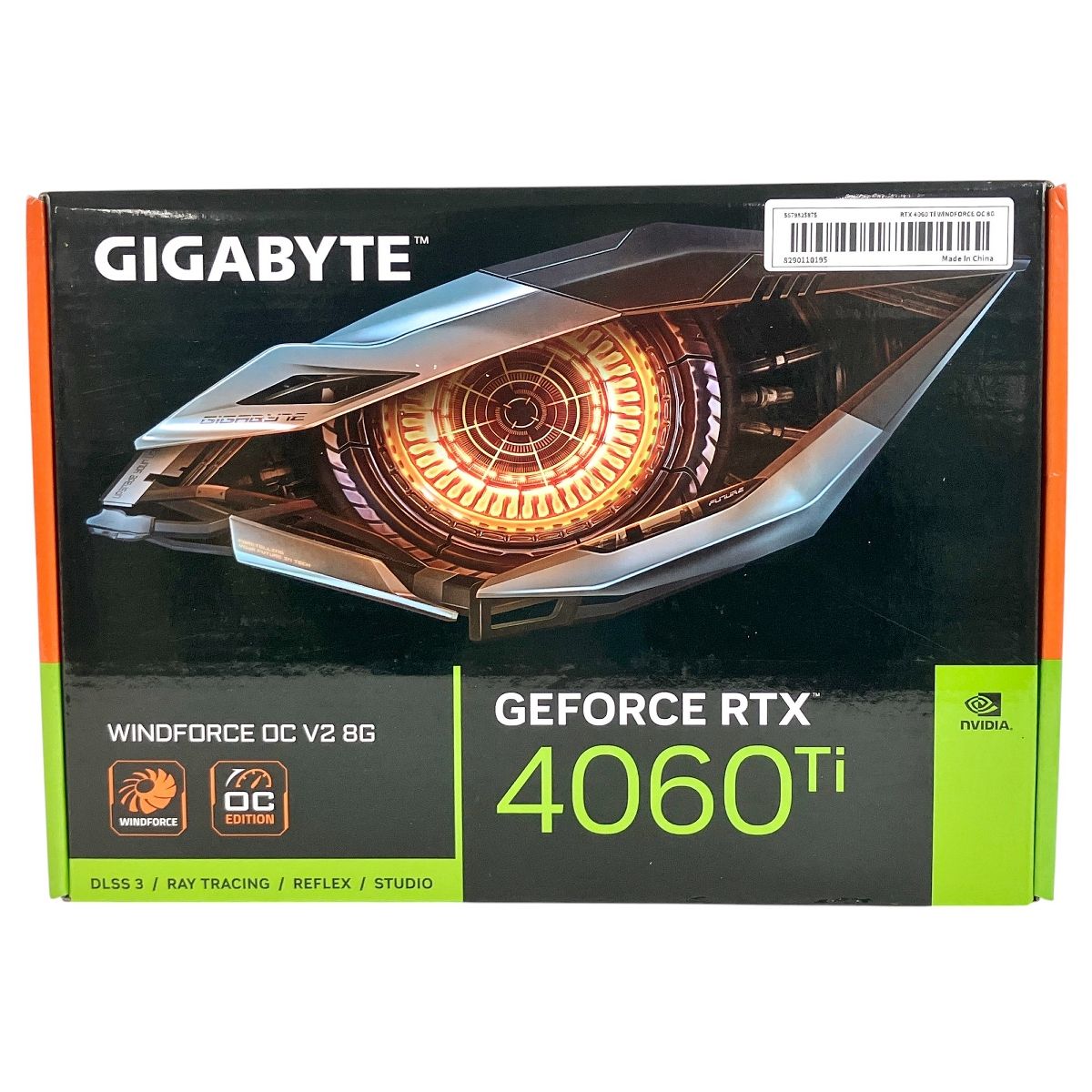 GIGABYTE GeForce RTX 4060Ti WINDFORCE OC V2 8G GV-N406TWF2OCV2-8GD ビデオカード 開封 Y9895760
