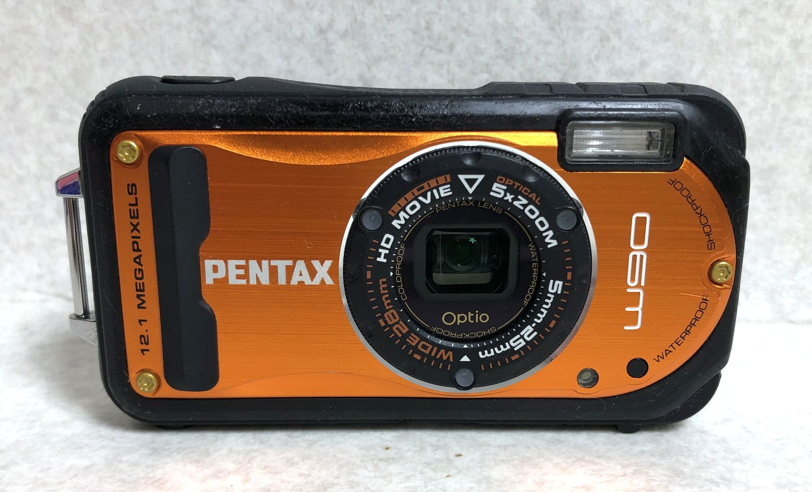 防水カメラ】PENTAX optio W90 オレンジ スマホ転送OK