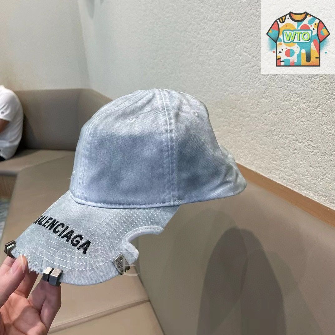 yamamotoさま専用　BALENCIAGA ネイビー ベースボールキャップ 今日WTO】Balenciaga ベースボールキャップ-ZY96 - メルカリ