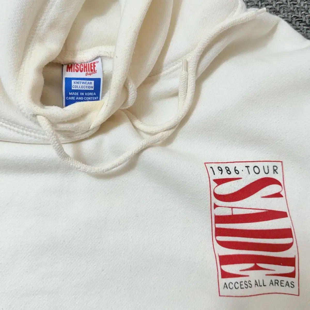  MISCHIEF ミスチーフ SADE X MSCHF hoodie_ivory パーカー トップス