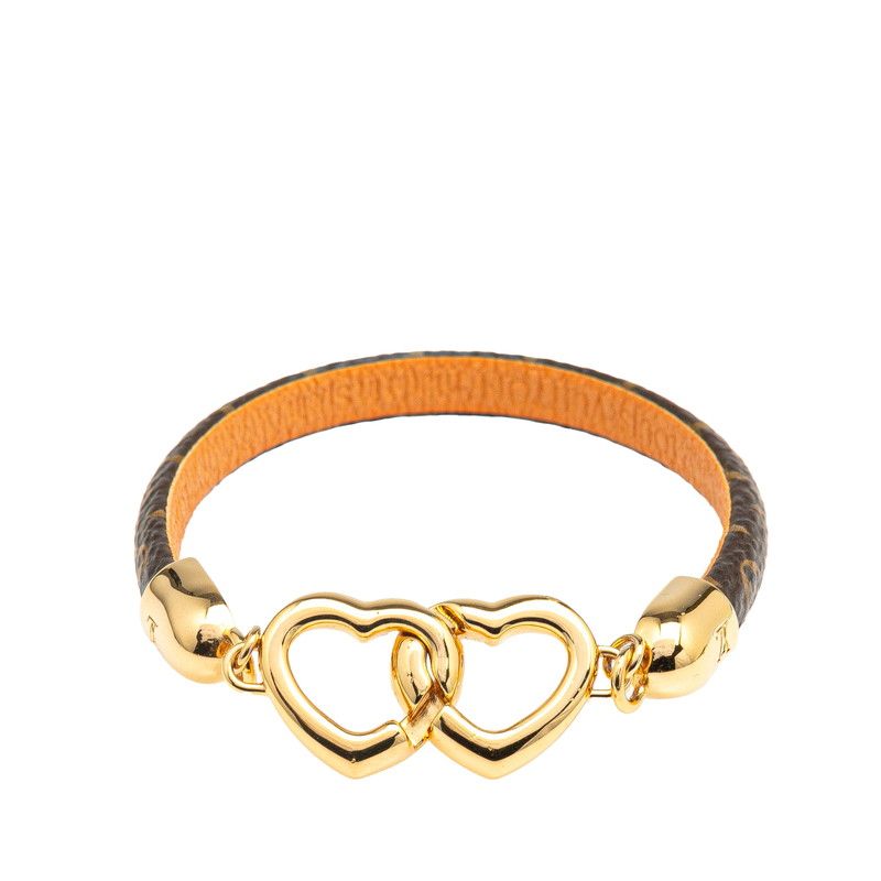 ルイヴィトン モノグラム　シャイン 非売品 ブレスレット ノベルティ　ゴールド 中古】 ルイ・ヴィトン LOUIS VUITTON ブレスレット モノグラム