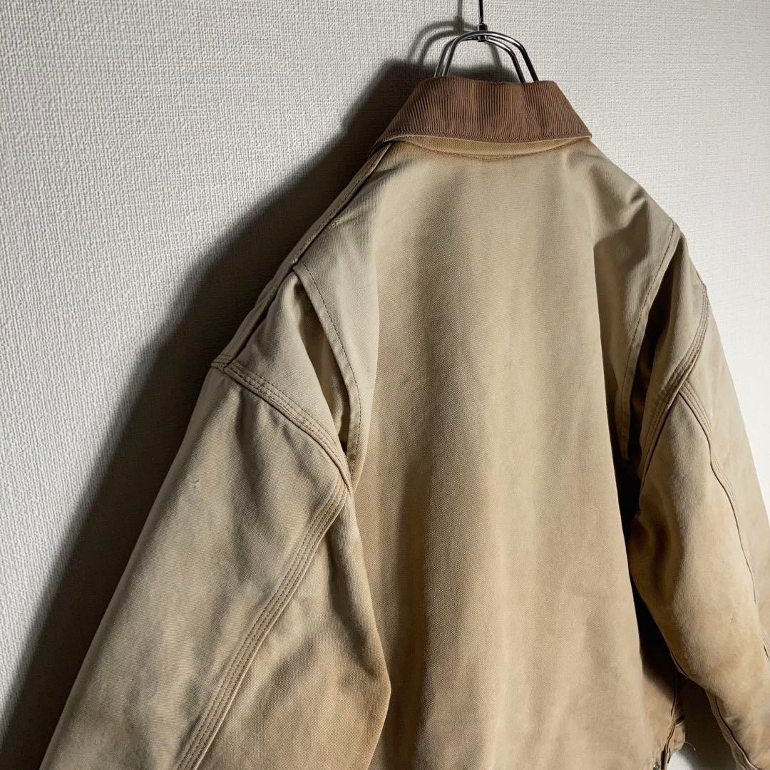 Carhartt ジャケット ベージュ　M USA製】Carhartt デトロイトジャケット ベージュ M - メルカリ