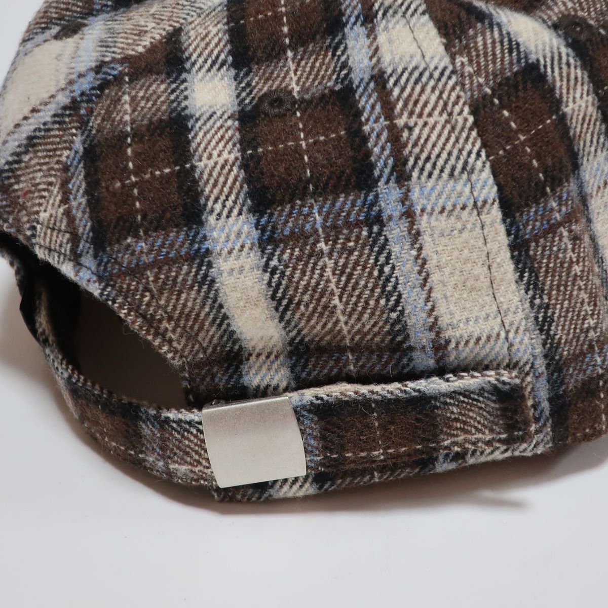 華麗 STUSSY FLANNEL チェック ブラウン キャップ ロゴ ストック