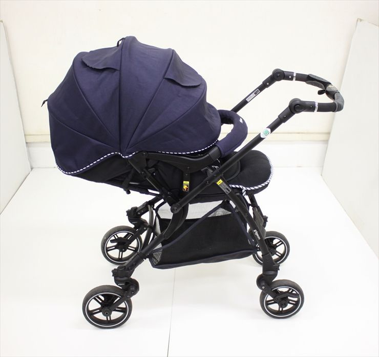 ランフィリノン RB0L ネイビー Runfee Lino’n RB0L ピジョン シングルタイヤ 生後1ヵ月~ クリーニング済み B4011621