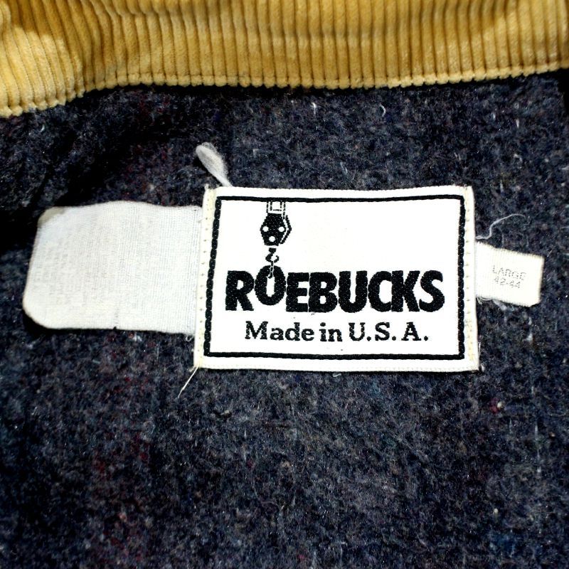 90s USA製 vintage ローバックス ROEBUCKS 裏地ブランケット