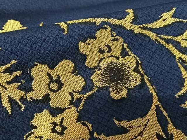 平和屋着物○お召 訪問着 寿光織 草花文 金糸 正絹 逸品 AABA0277zg