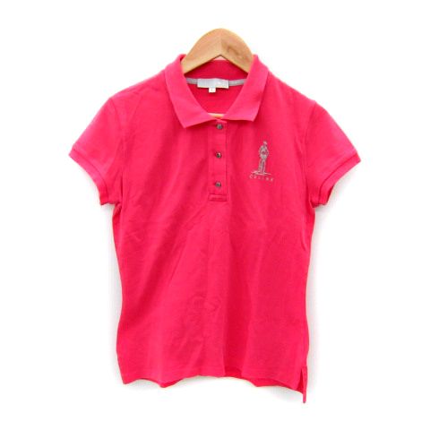CELINE ピンク ポロシャツ S