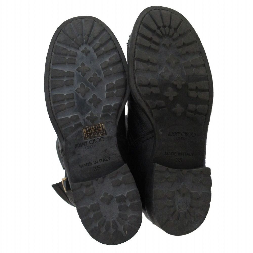 ジミーチュウ 36 23.0 エンジニアブーツ ブラック/XC22 JIMMY CHOO Jimmy Choo ショートブーツ エンジニアブーツ