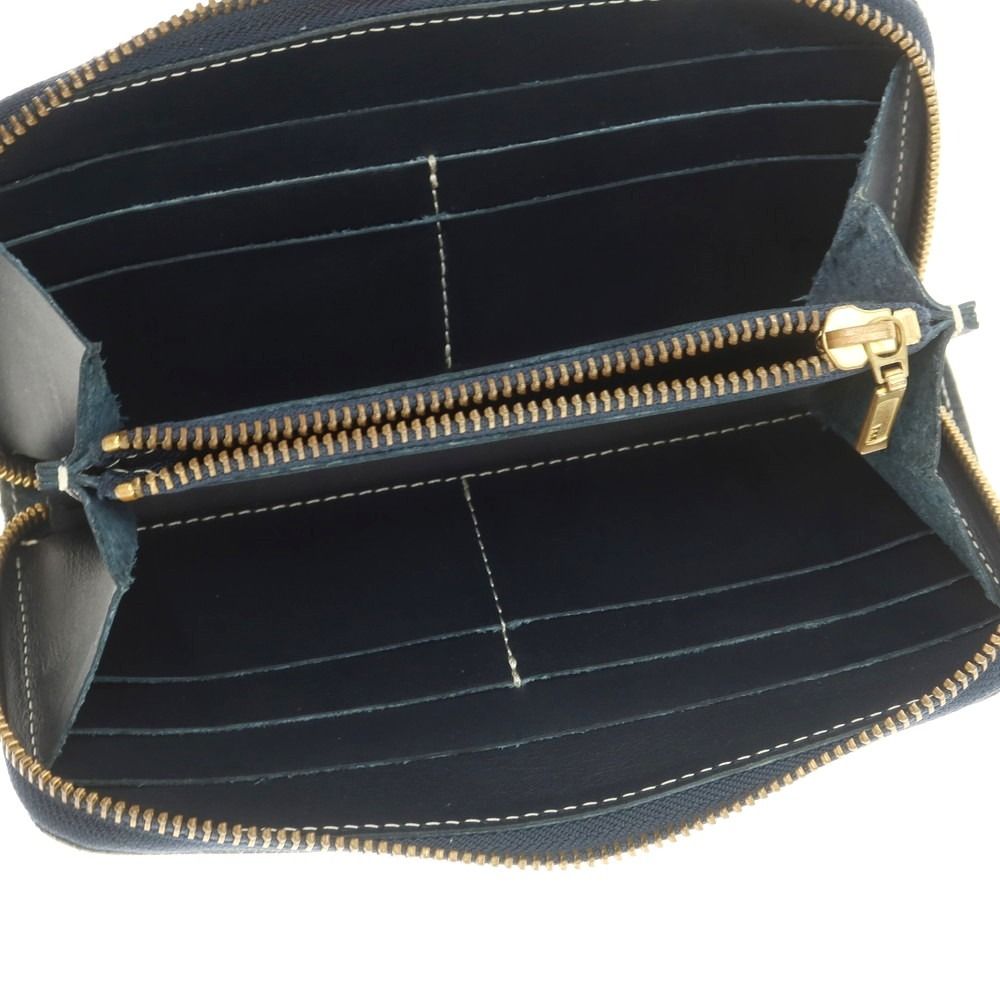 中古】革蛸 カワタコ kawatako レザー ジップアラウンド 長財布