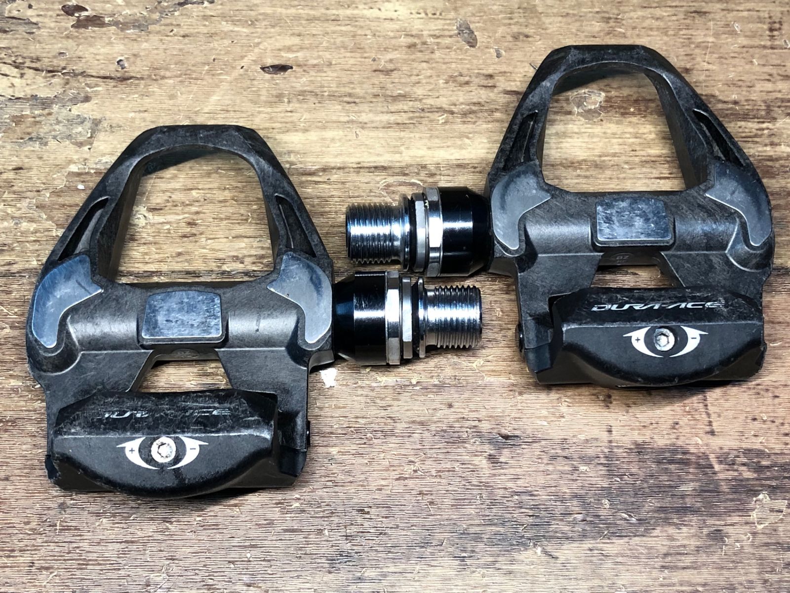 シマノ DURA-ACE PD-R9100ペダル美品 シマノ SHIMANO DURA-ACE ペダル PD-R9100-L プラス4mm軸仕様