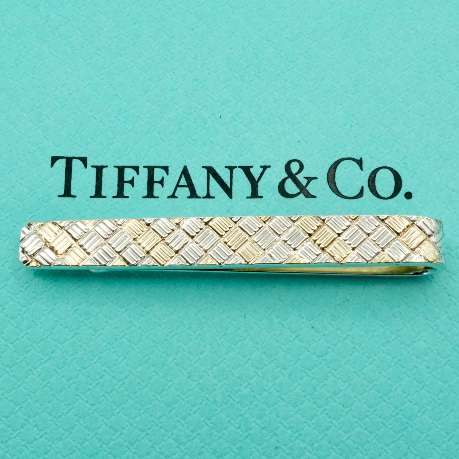 ヴィンテージ ティファニー コンビ 編み込み タイピン|25-1387S