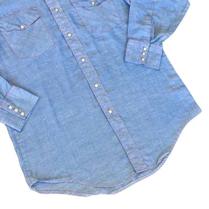 ビッグ マック BIG MAC □【 Vintage 70's J.C.Penney Chambray Shirt