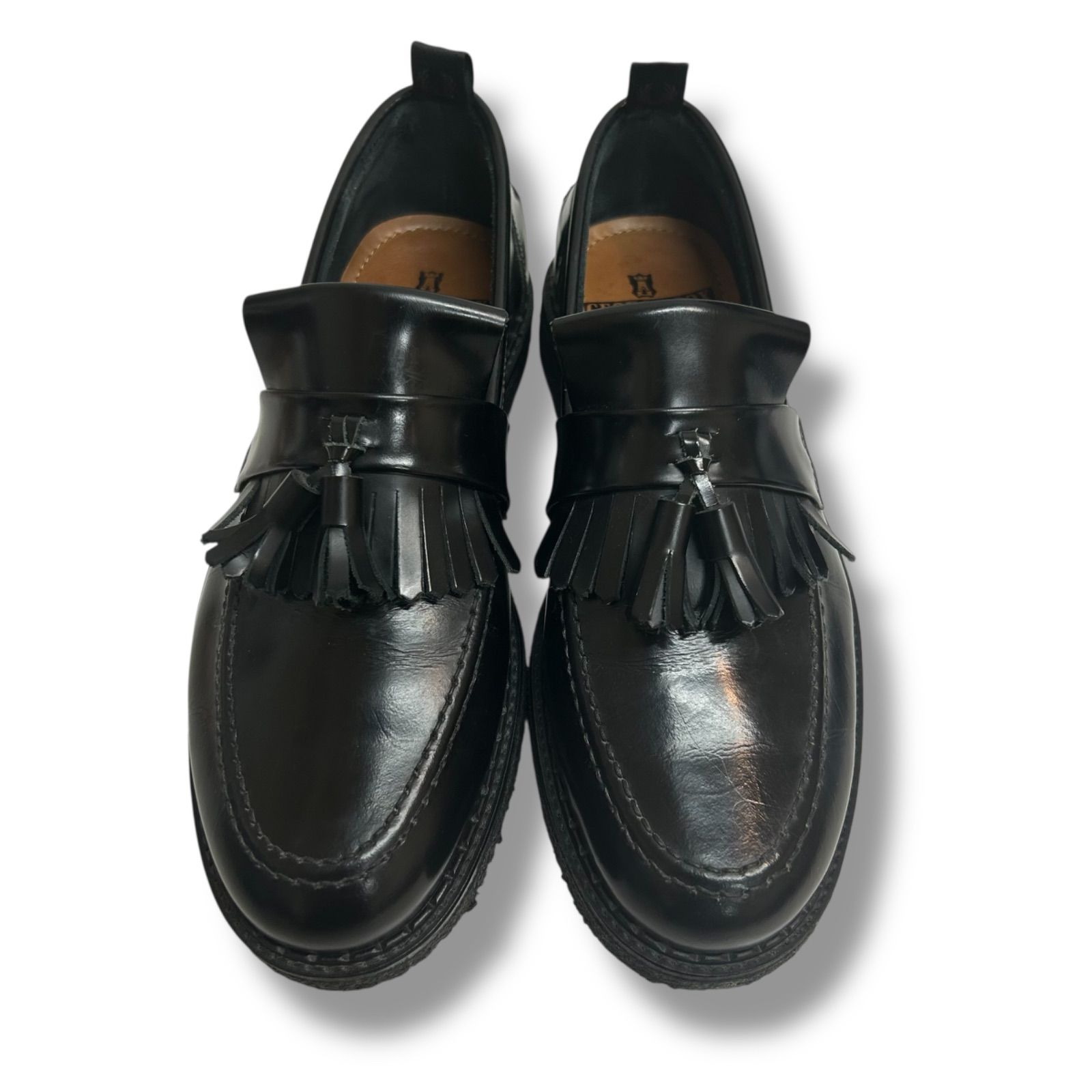 FRED PERRY × GEORGE COX タッセルローファー ブラック US8 UK7 - メルカリ