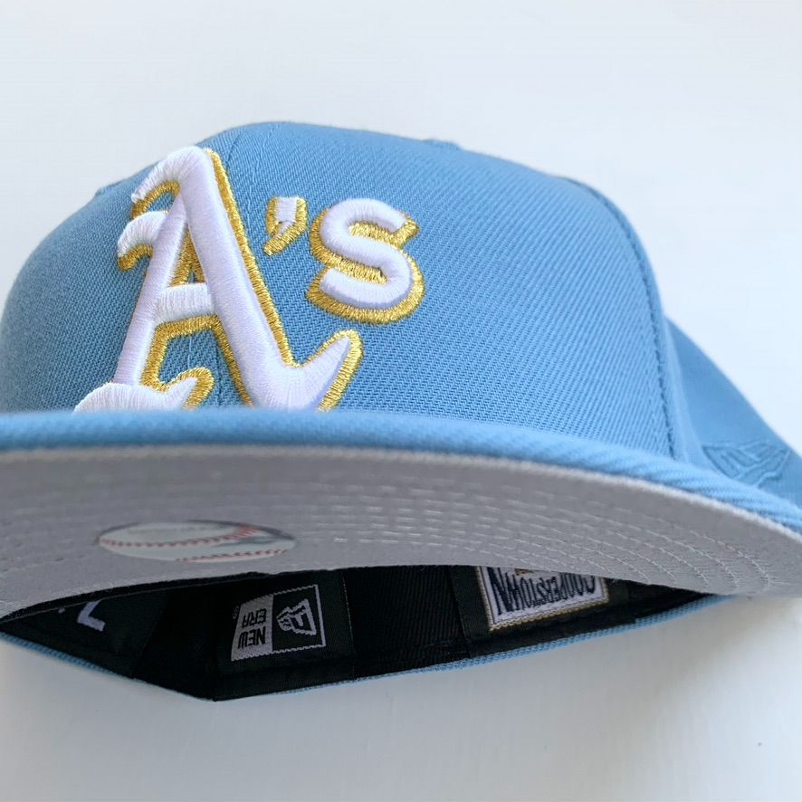 アスレチックス A ニューエラキャップ 7 1/2 スカイブルー