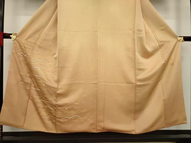 平和屋着物○人間国宝 福田喜三郎 訪問着 霞文 暈し染め 正絹