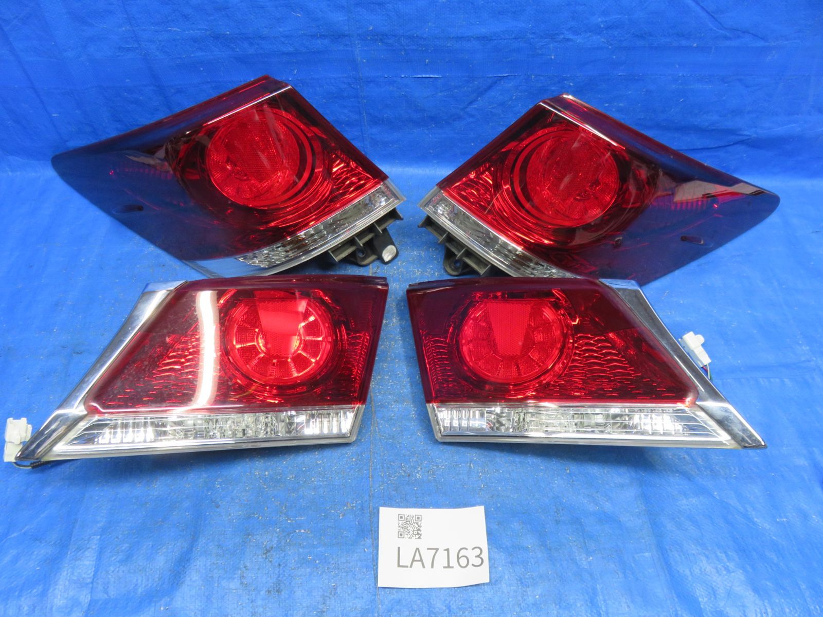 LA7163 点灯OK クラウンアスリート GRS210 前期 テールライト テールランプ 4点 純正 STANLEY 30-406 GRS211 GRS214 AWS210 AWS211