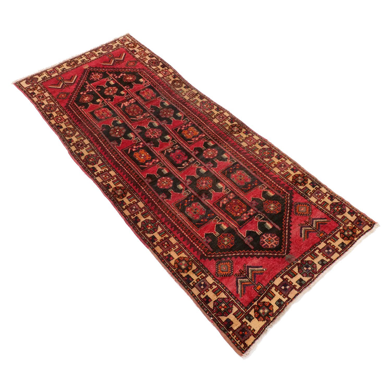 グーチャン 1960年代 2300×950mm セミアンティーク エルサリギュル 手織り- carpet-アンティークペルシャ絨毯 ヴィンテージラグ専門店 送料無料