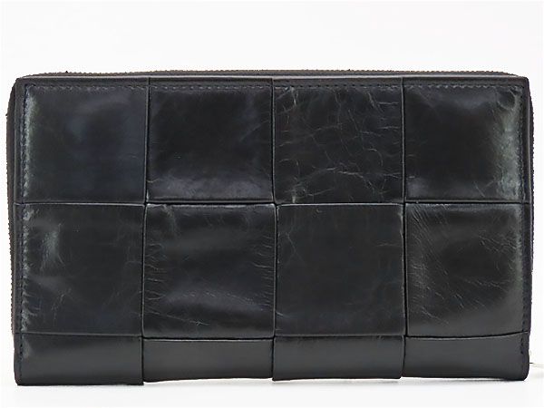 未使用 ボッテガ ヴェネタ BOTTEGA VENETA マキシ イントレチャート カセット フラップ カードケース パスケース 名刺入れ ダークグレー 748053 未使用品 Bottega Veneta 二つ折り財布 ブラック ボッテガ