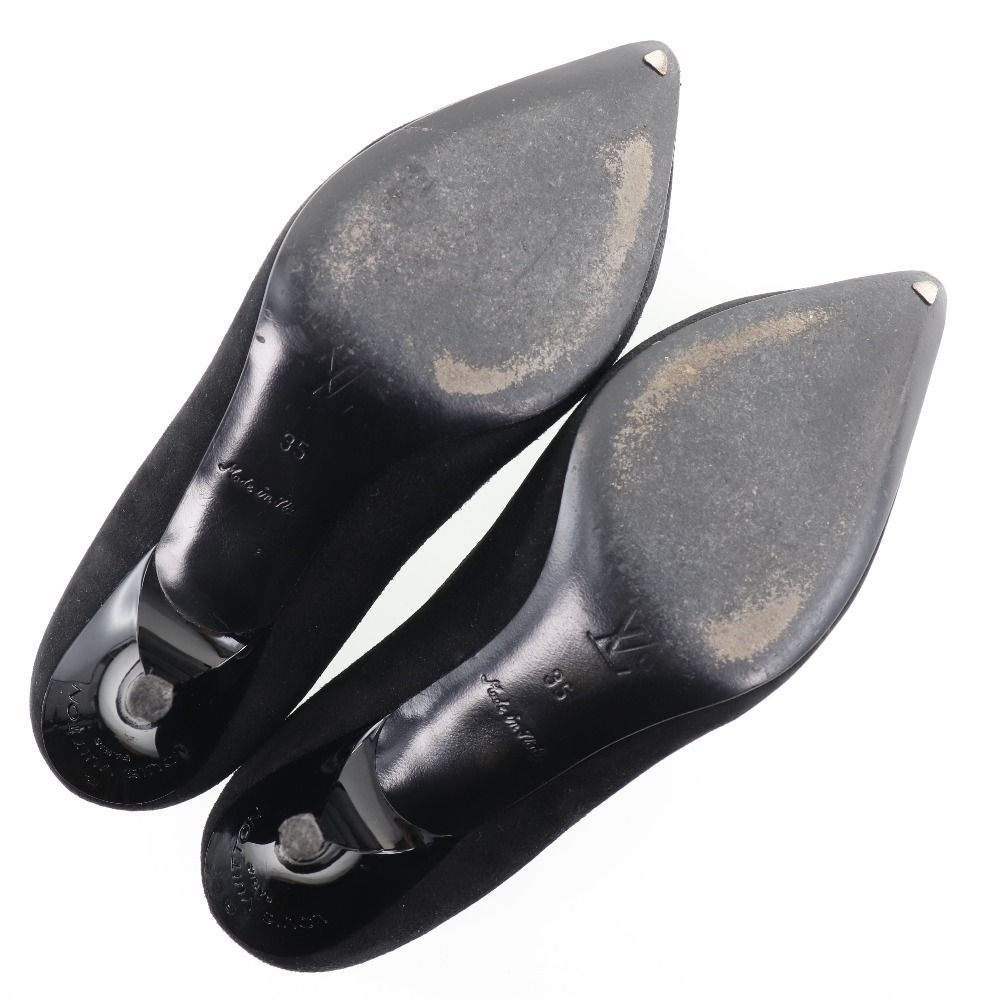 LOUIS VUITTON】ルイ・ヴィトン リボン NQ0036 スウェード 黒