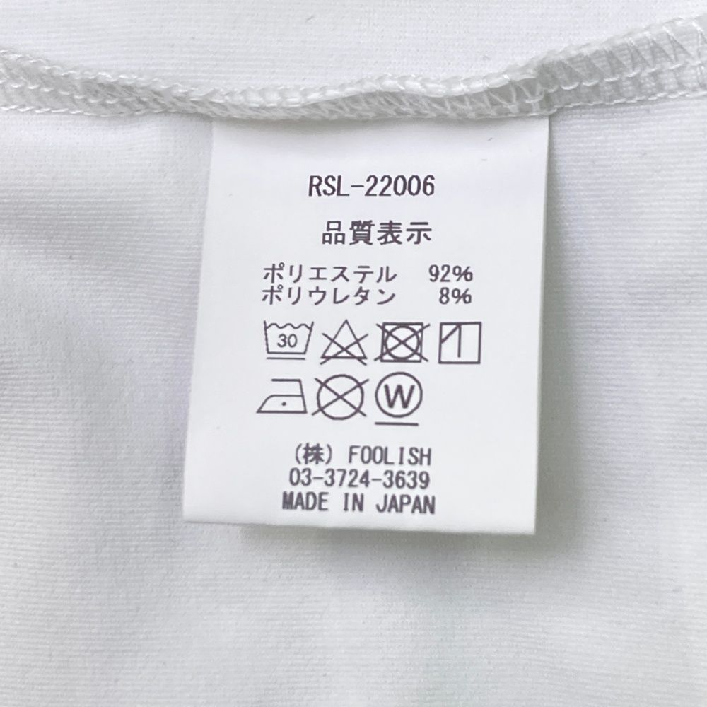 サイズ：S ROUGH&SWELL ラフアンドスウェル  フロントロゴ 襟付き 半袖Tシャツ  ホワイト系 [240101483021] ゴルフウェア レディース ストスト サイズ：S ROUGH&SWELL ラフアンドスウェル フロントロゴ 襟付き