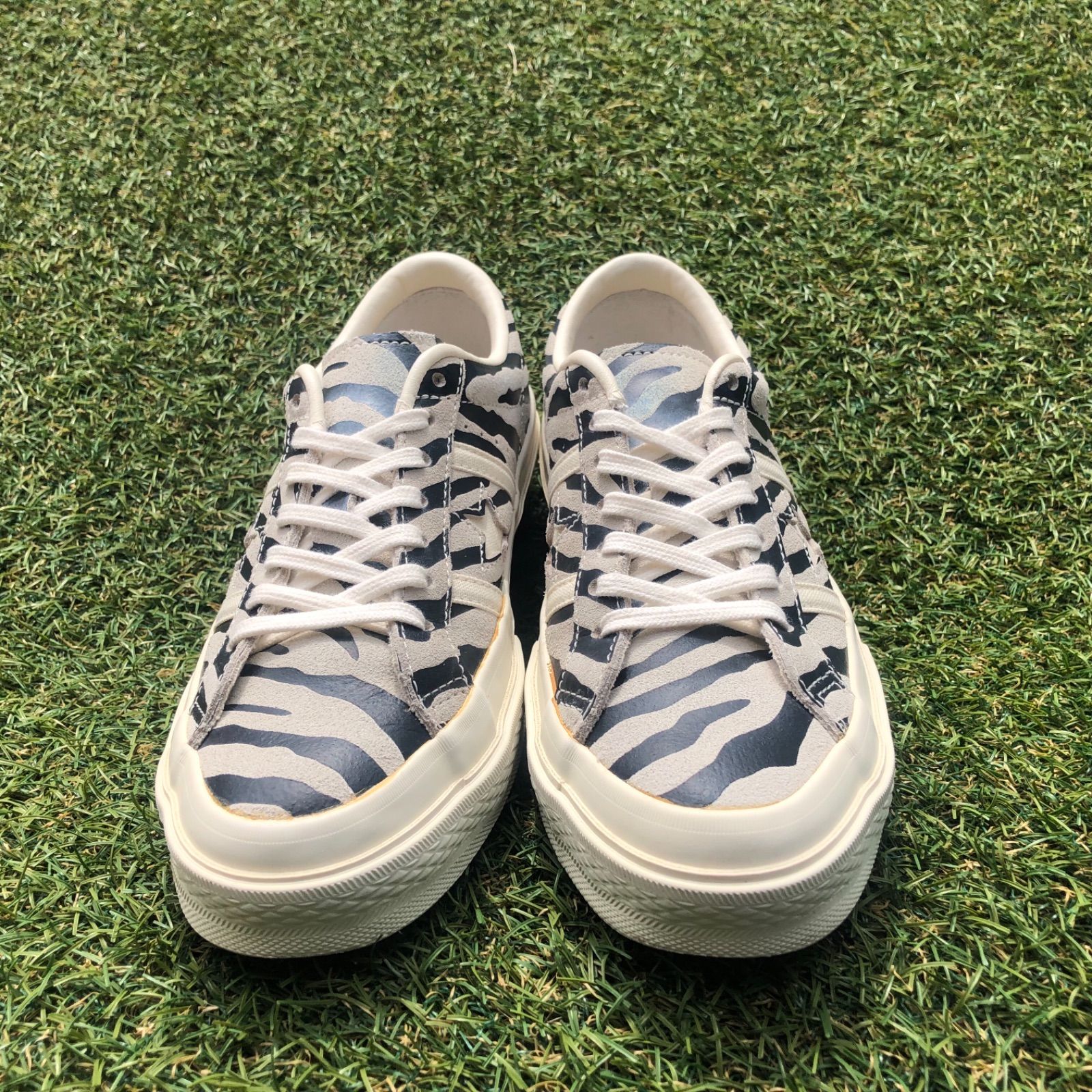 新同23.5 converse コンバース スター&バーズ ゼブラスエード H3