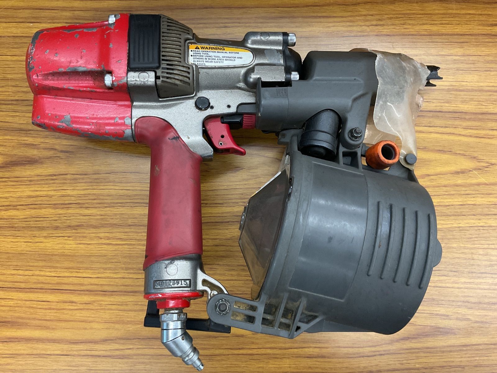 動作 済 MAX 高圧釘打機 HN-90 マックス スーパーネイラ