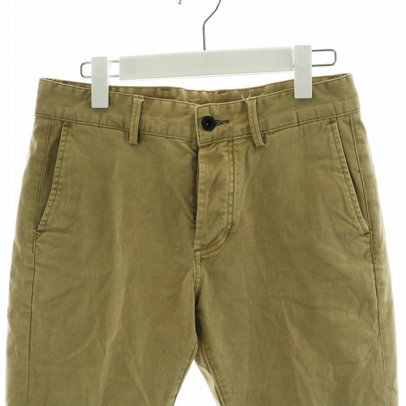 デンハム DENHAM MARSHAL PANT WLTWS マーシャルパンツ チノパンツ チノパン ボタンフライ W27L32 S ベージュ /AN3