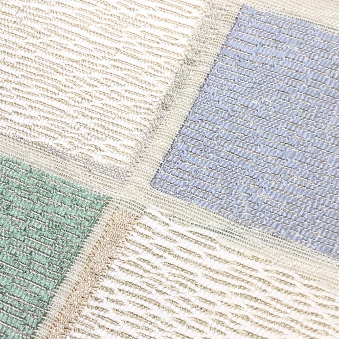 平和屋本店□極上 本場筑前博多織 八寸名古屋帯 横段花文 逸品